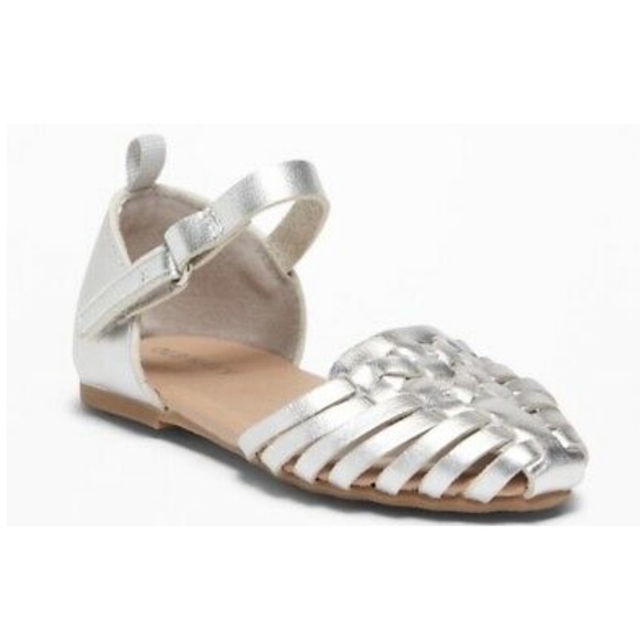 Old Navy Silver Huarache Toddler Shoes - Picture 1 of 5